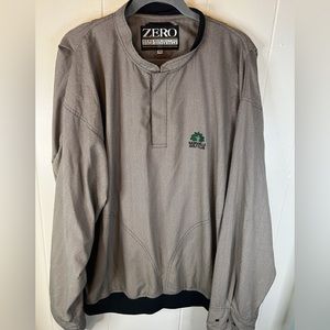 ZERO RESTRICTION Golf Outerwear Jacket Mens XL 1/4 snap Pullover USA-made